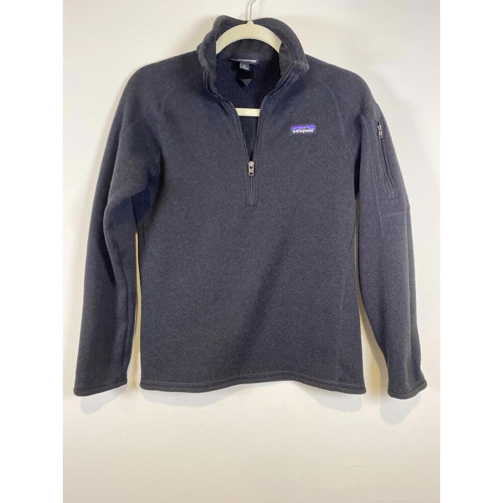 Patagonia Women’s Medium Black Fleece Pullover Quarter Zip